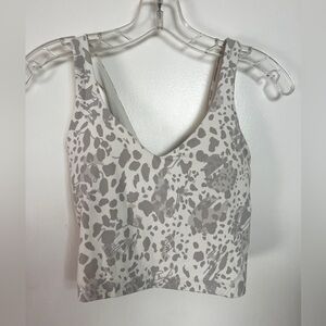 Lululemon Cheetah Camo Print align tank Top, size 2